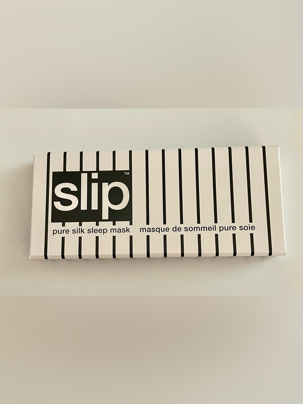 Slip: Poolside Sleep Mask in Black & White Stripes